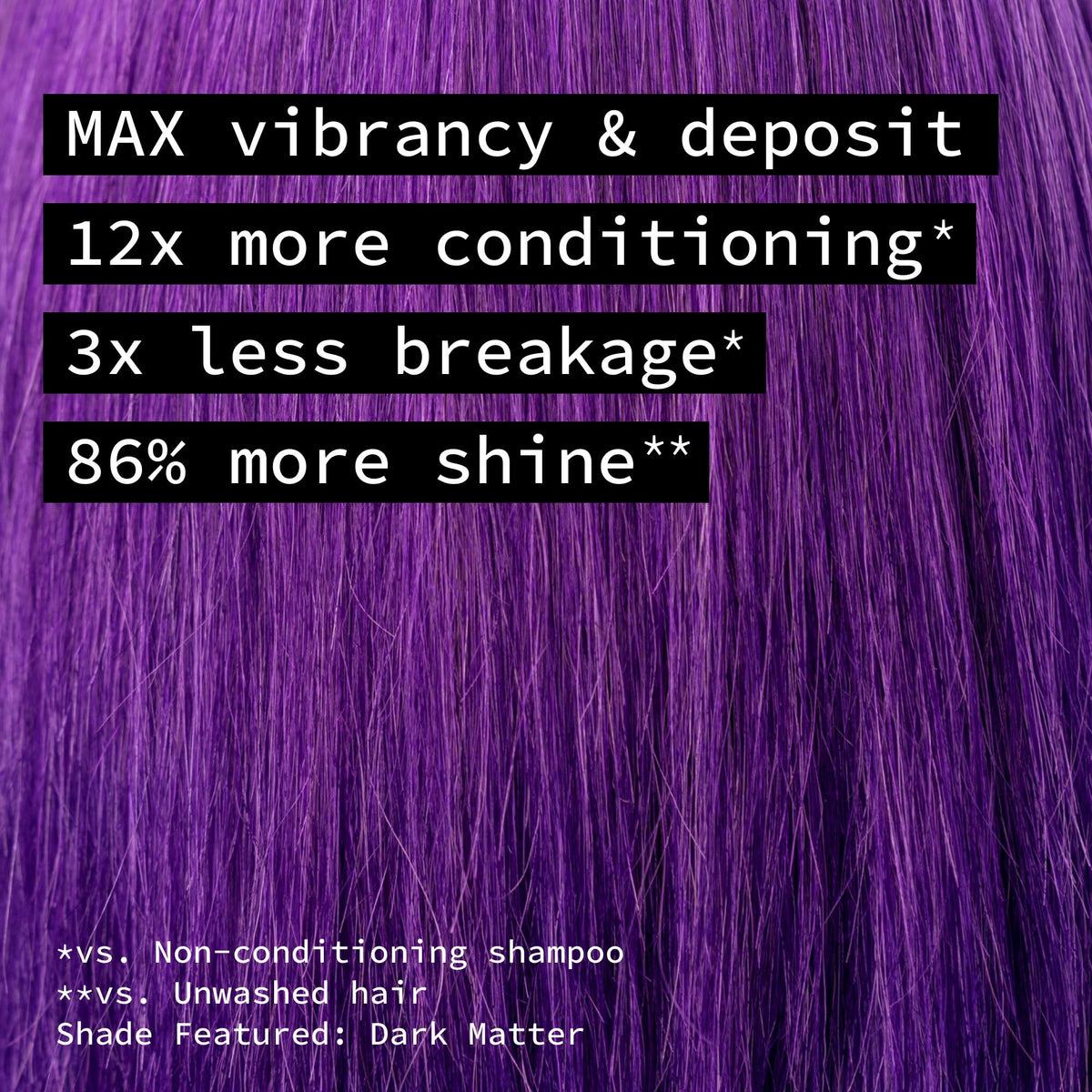 Pulp Riot Velvet Semi Permanent Hair Color Deep Purple application on hair