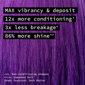 Pulp Riot Velvet Semi Permanent Hair Color Deep Purple application on hair