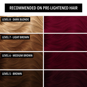 Pulp Riot Volatile Deep Wine Red hair colour application on hair