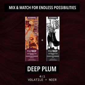 Pulp Riot Volatile Deep Wine Red hair colour in a salon setting