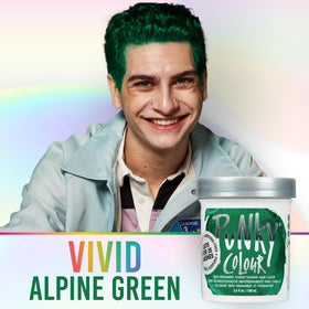 Punky Alpine Green Semi Permanent Hair Colour application process