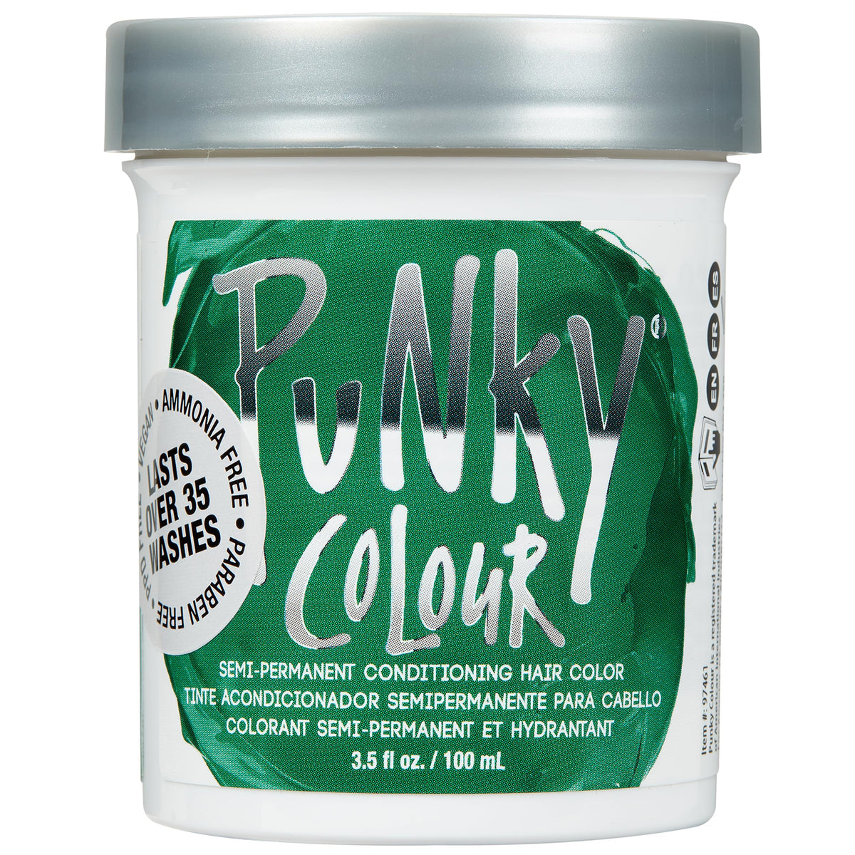 Punky Alpine Green Semi Permanent Hair Colour front view