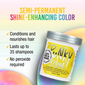 Punky Bright Yellow Hair Dye packaging side view