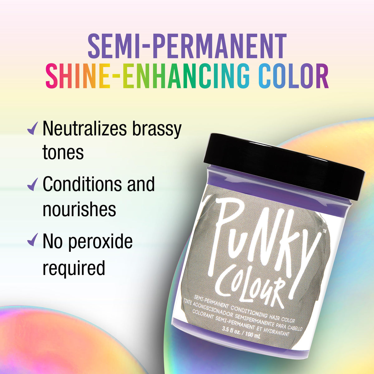 Punky Colour Platinum Hair Dye packaging side view