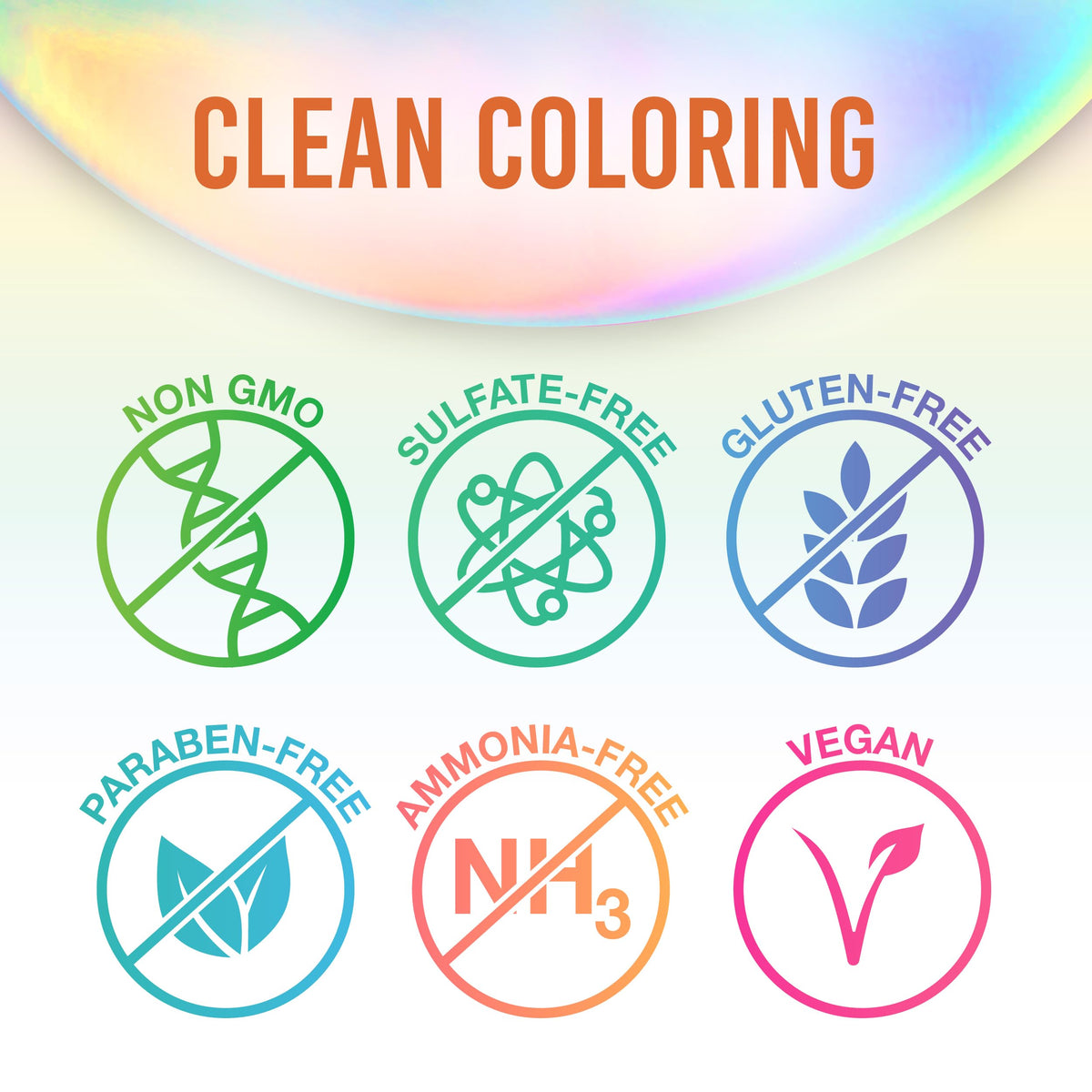 Punky Flame hair dye on hair strands showing vibrant colour
