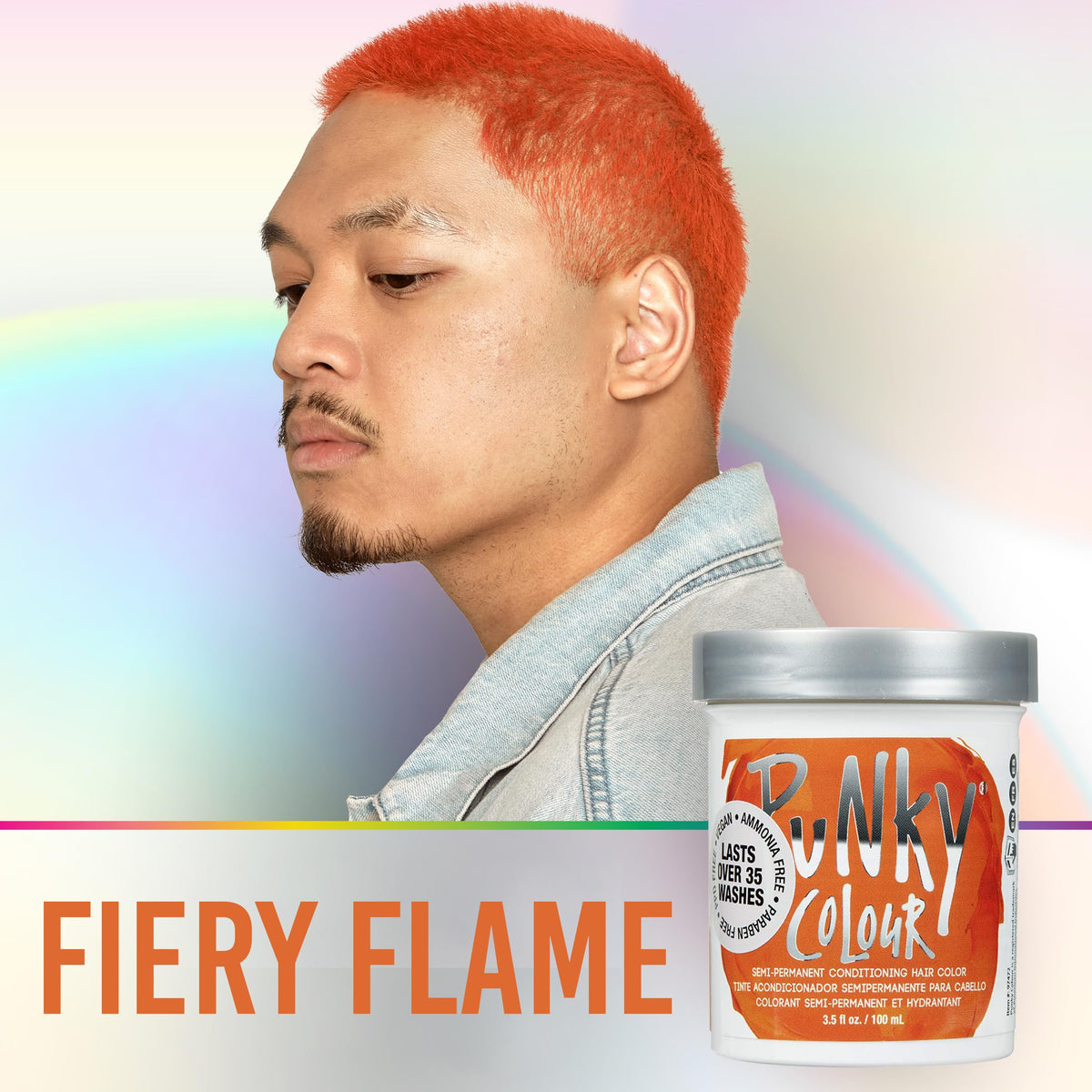 Punky Flame Semi Permanent Hair Colour application process
