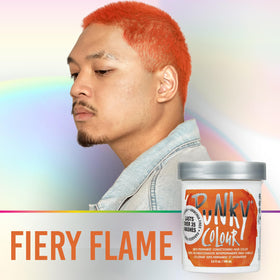 Punky Flame Semi Permanent Hair Colour application process