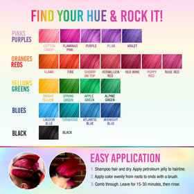 Punky Flamingo Pink hair dye with tinting brush