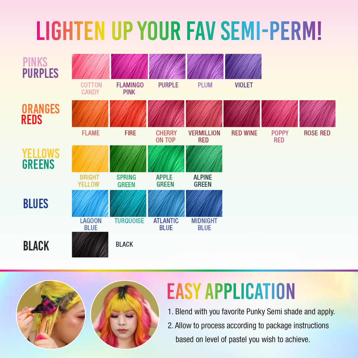 Punky PastelFX Shade Adjustor on bleached hair