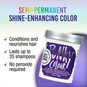 Punky Plum hair dye side view showing packaging