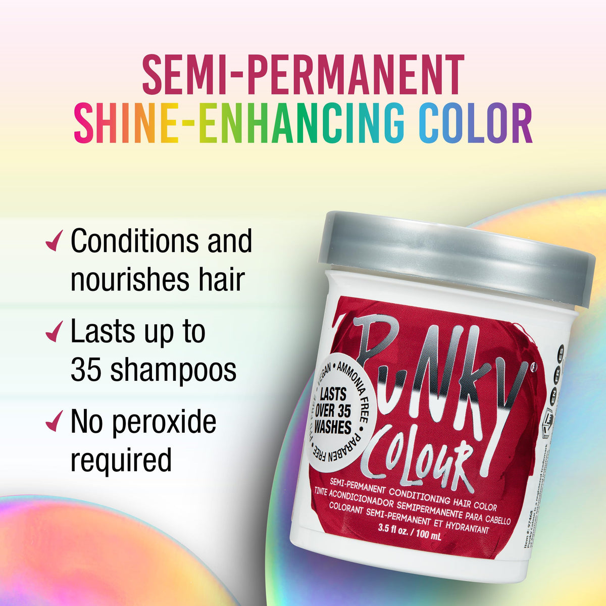 Punky Poppy Red hair dye packaging side view