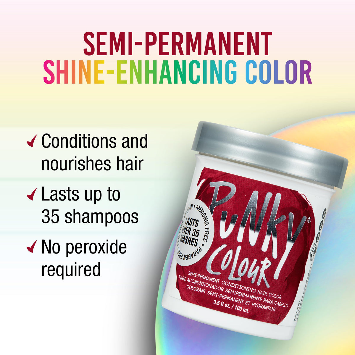 Punky Red Wine hair dye application process