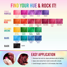 Punky Red Wine Semi Permanent Hair Colour ingredients list