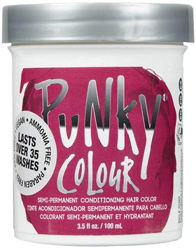 Punky Rose Red Semi Permanent Hair Colour front view with packaging