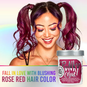 Punky Rose Red Semi Permanent Hair Colour tube side view