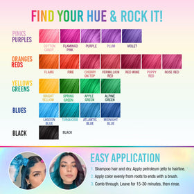 Punky Semi Permanent Hair Color Turquoise on display