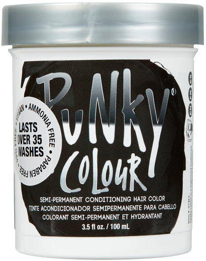 Punky Semi Permanent Hair Colour raven black front view