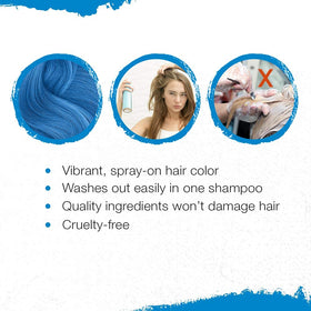 Punky Temporary Hair Color Spray Bengal Blue packaging