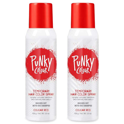 Punky Temporary Hair Color Spray Cougar Red front view