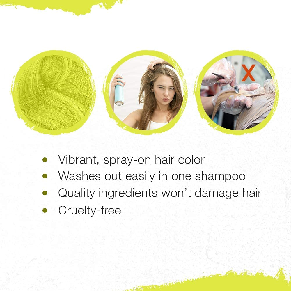 Punky Temporary Hair Color Spray Leopard Yellow packaging