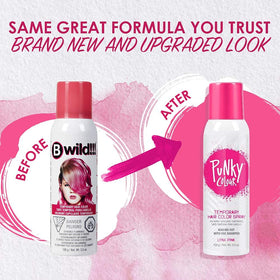 Punky Temporary Hair Color Spray Lynx Pink back view