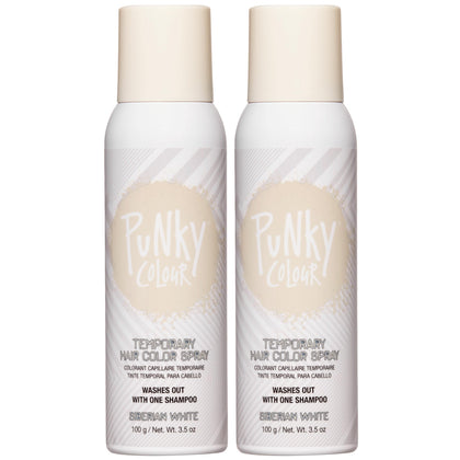 Punky Temporary Hair Color Spray Siberian White front view