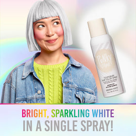 Punky Temporary Hair Color Spray Siberian White with packaging