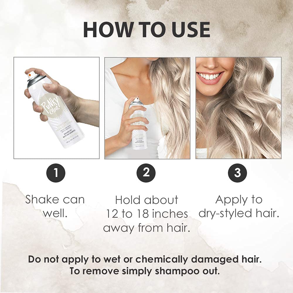 Punky Temporary Hair Highlight Spray Platinum Blonde lifestyle scene