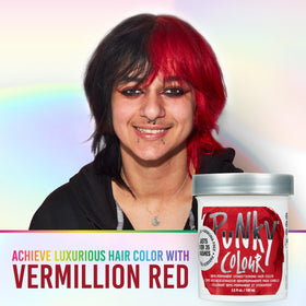 Punky Vermillion Red hair dye packaging