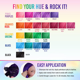 Punky Violet hair dye lifestyle scene with model