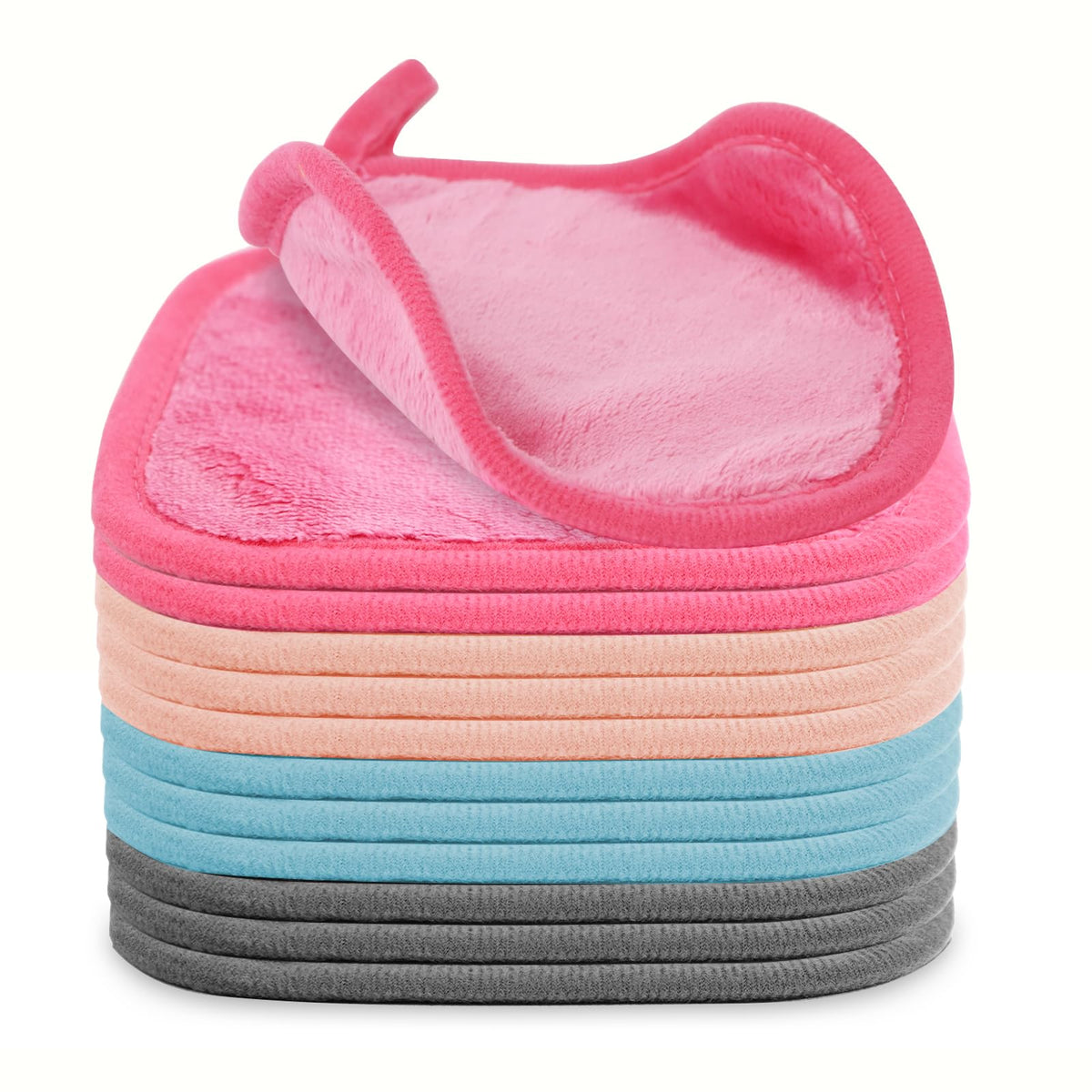 Puomue Makeup Remover Cloths 12 Pack in various colours
