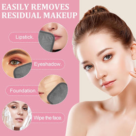 Puomue Makeup Remover Cloths being used on a face