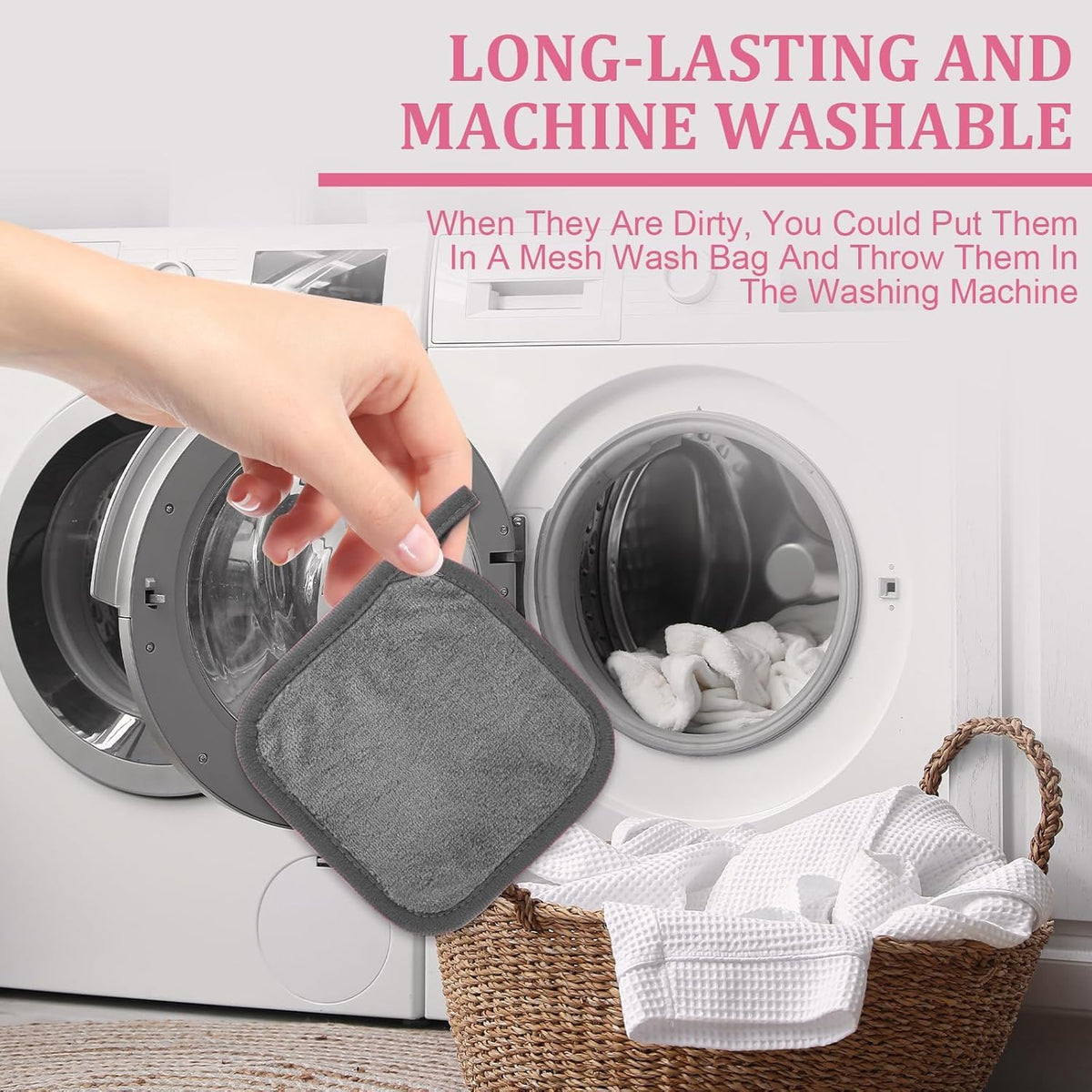 Puomue Makeup Remover Cloths stacked neatly