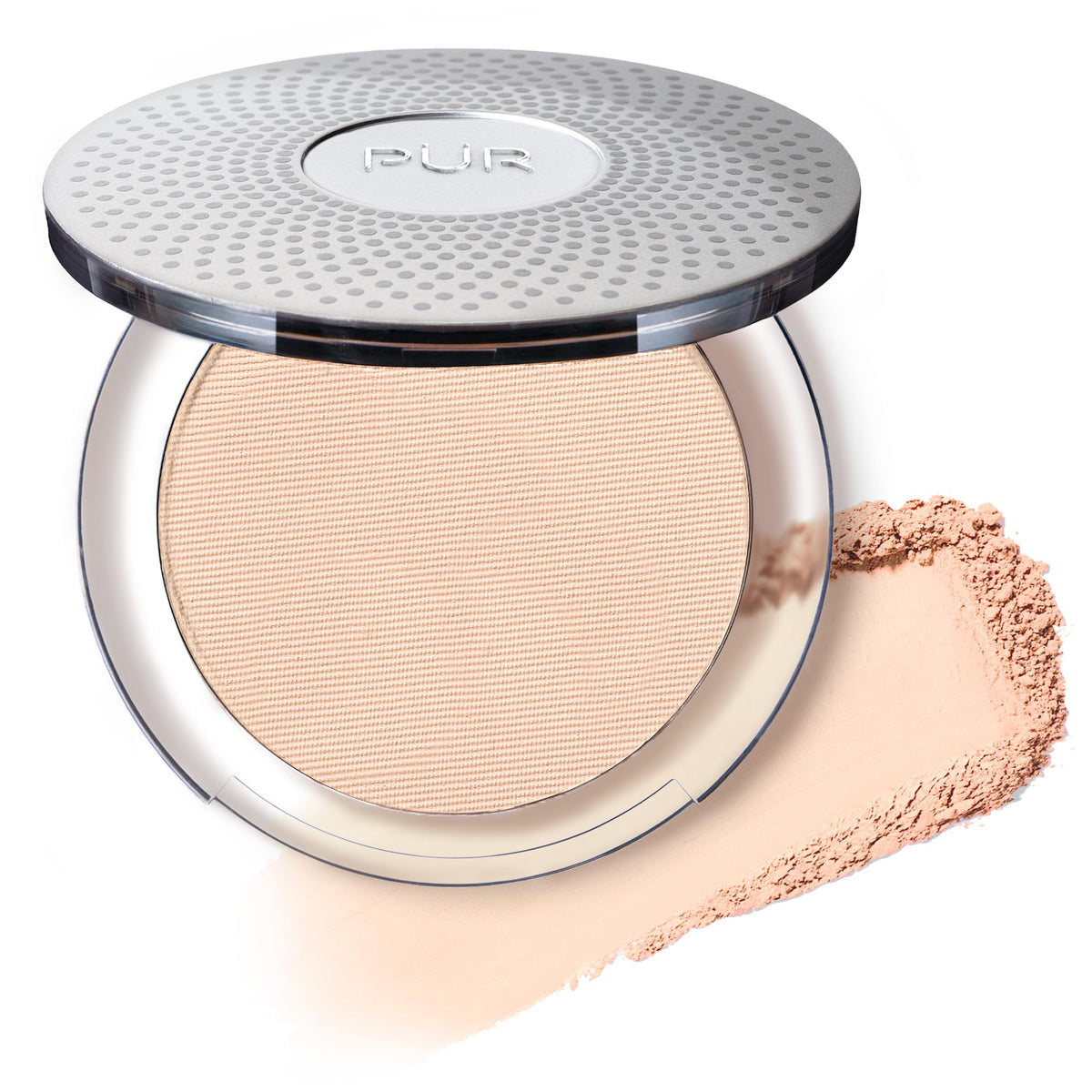 PÜR MINERALS 4-in-1 Pressed Mineral Makeup Powder Foundation in Porcelain front view