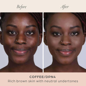 PÜR MINERALS 4-in-1 Pressed Mineral Powder Foundation Coffee texture close-up