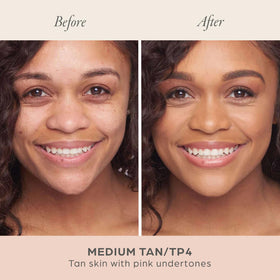 PÜR MINERALS 4-in-1 Pressed Mineral Powder Foundation Medium Tan side view