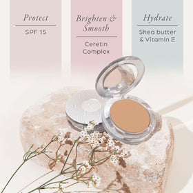 PÜR MINERALS 4-in-1 Pressed Mineral Powder Foundation swatch on skin
