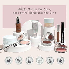 PÜR MINERALS 4-in-1 Tinted Moisturizer on a vanity setup