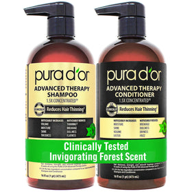 PURA D'OR Advanced Therapy Biotin Shampoo 16oz front view