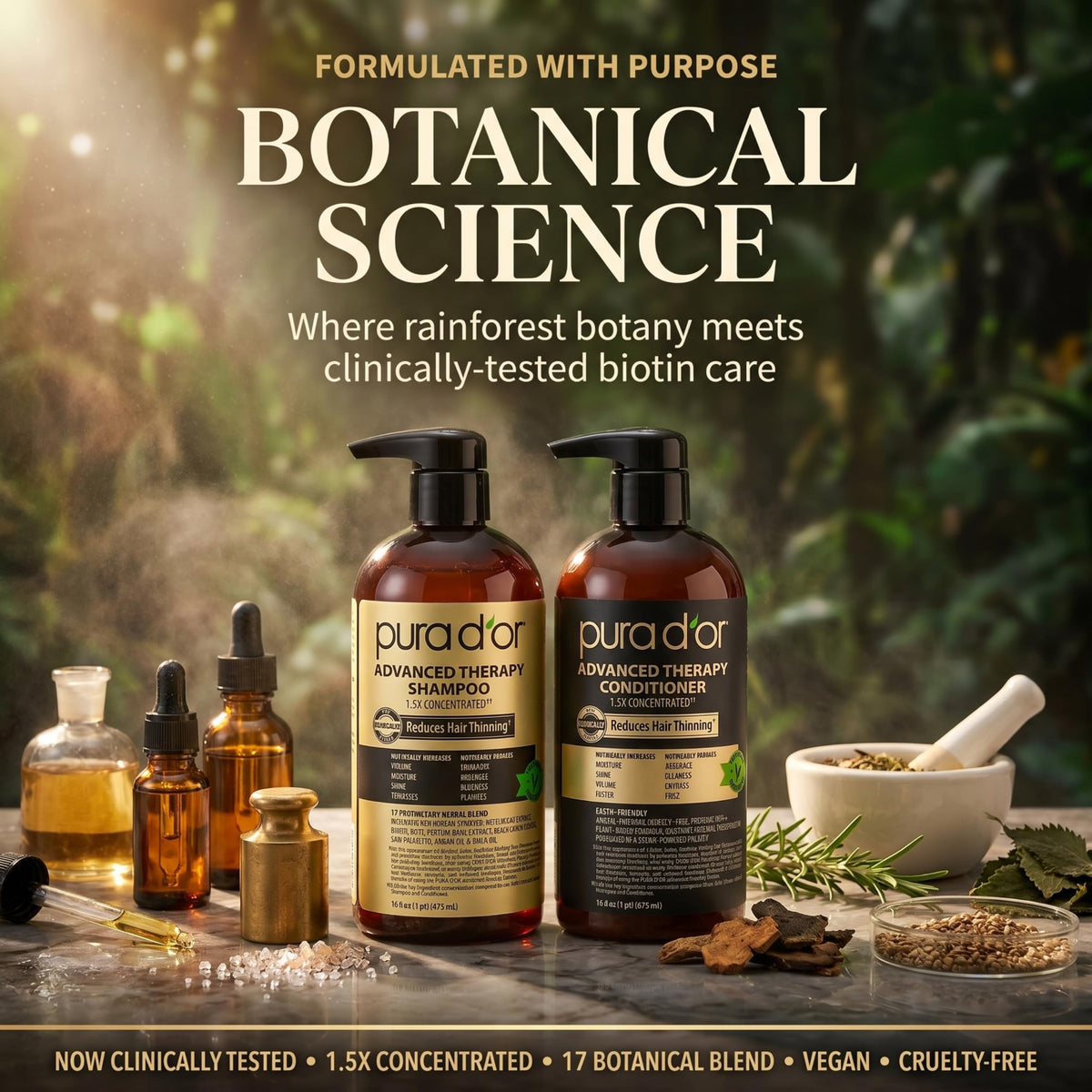 PURA D'OR Advanced Therapy Biotin Shampoo texture close-up