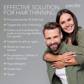 PURA D'OR Anti-Thinning Biotin Shampoo and Conditioner packaging