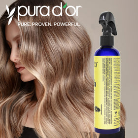 PURA D'OR Argan Oil Heat Shield Protectant Spray 8 Oz lifestyle scene