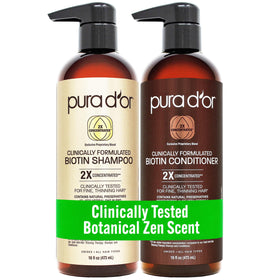 PURA D'OR Biotin Shampoo 16oz front view