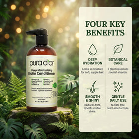 PURA D'OR conditioner with fresh ingredients like argan oil and pumpkin