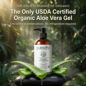 PURA D'OR Organic Aloe Vera Gel texture close-up