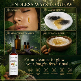 PURA D'OR Organic Sweet Almond Oil packaging details