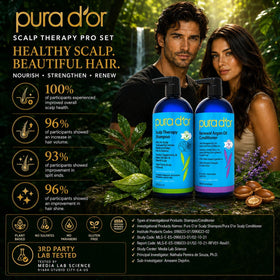 PURA D'OR Scalp Therapy Shampoo texture on hand