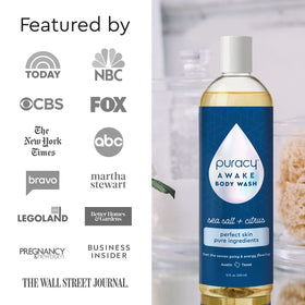 Puracy Body Wash Citrus Sea Salt lifestyle scene