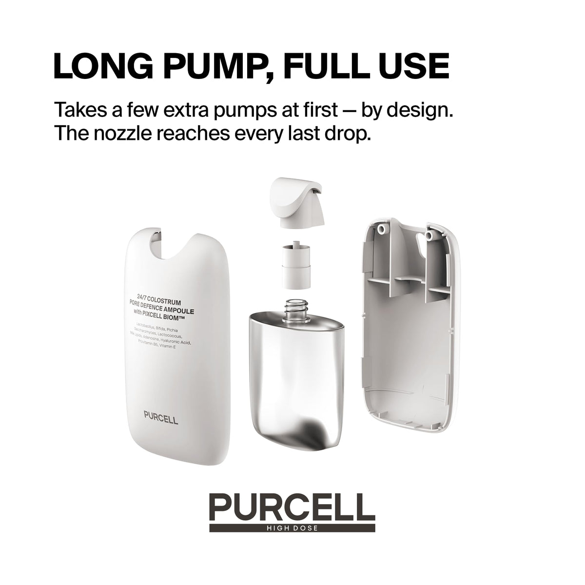 PURCELL 24/7 Colostrum Ampoule Mist Serum Spray with makeup products