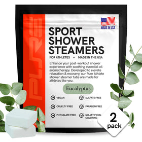 Pure Athlete Sport Shower Steamers packaging front view